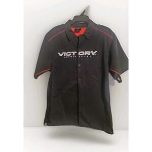 Victory Motorcycles Shirt Men’s M Mechanic Workwear Shop Uniform Biker Statement